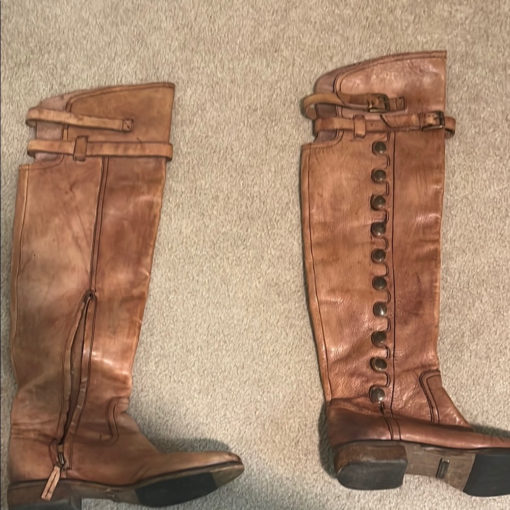 Sam Edelman Brown Leather Knee-High Boots FIRM on price- see below